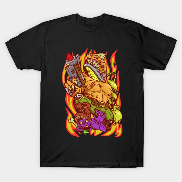 Extreme Zombie Killer T-Shirt by SimonFagio